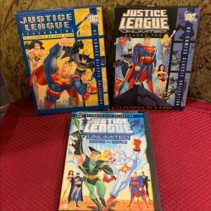 DC Justice League Unlimited DVDS - 7 total